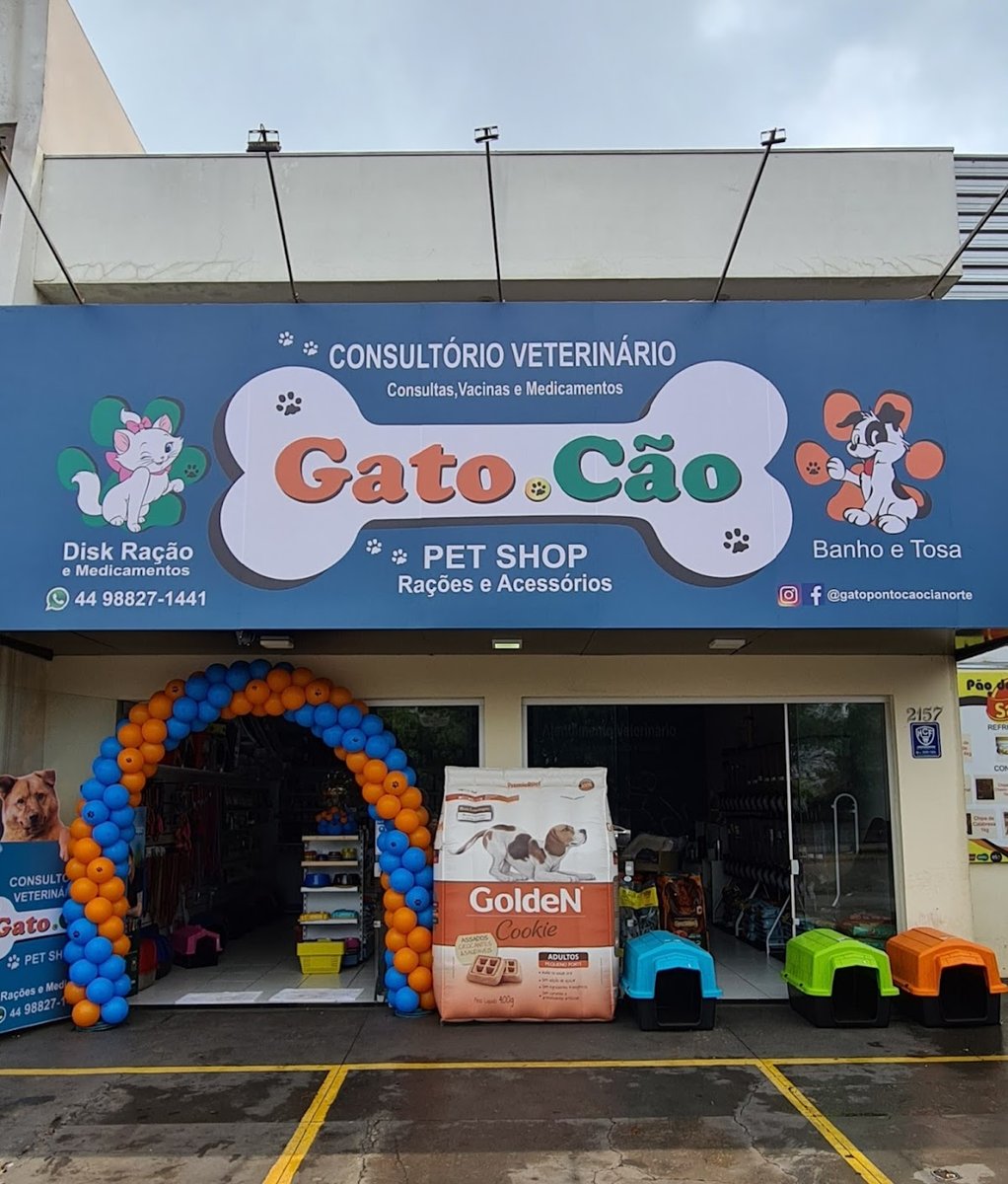 Gato.Cão Atendimento Veterinário e Pet Shop