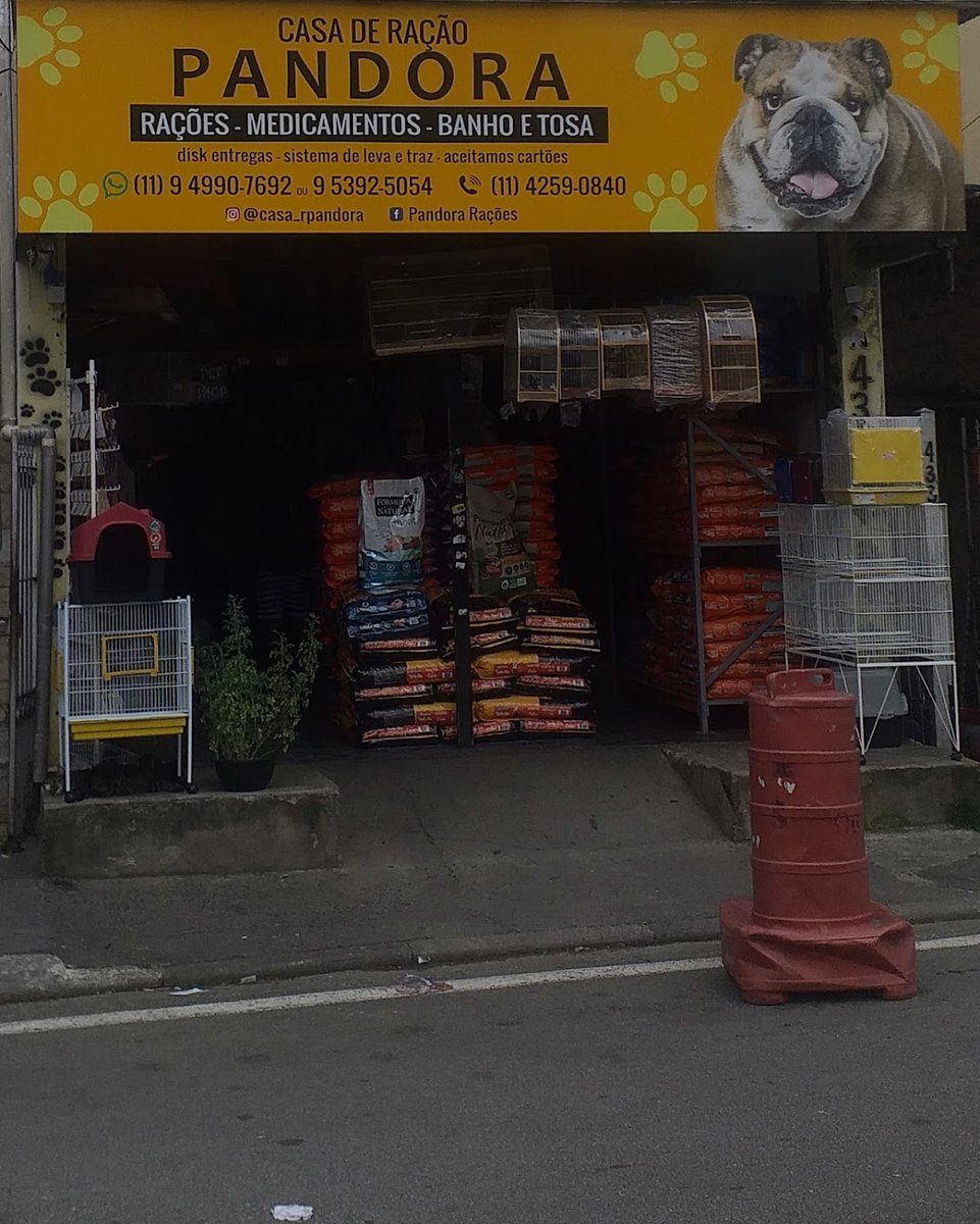 Casa de Ração PANDORA - Delivery de Rações - Disk Água e banho e tosa..