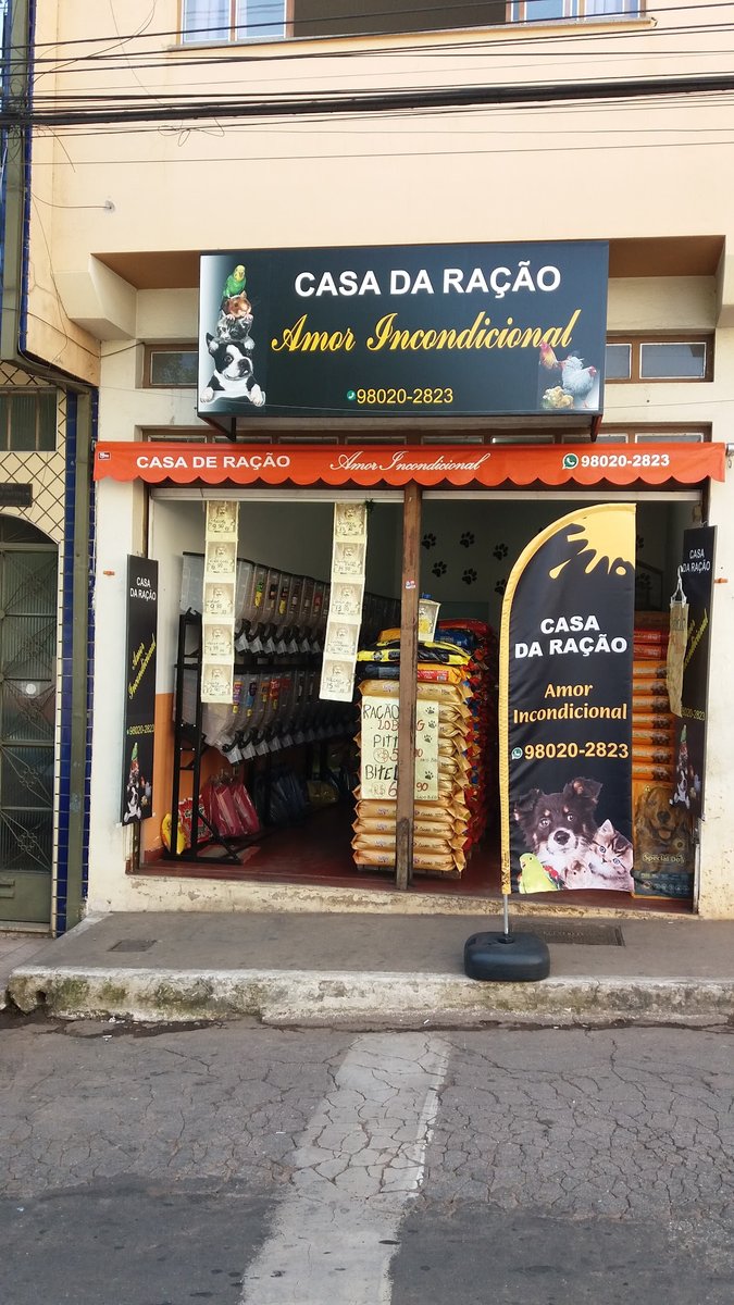 Casa de ração amor incondicional
