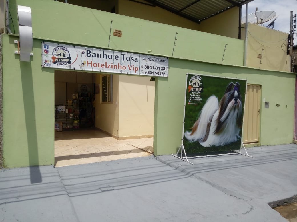 Pet shop e Estação e hotelzinho