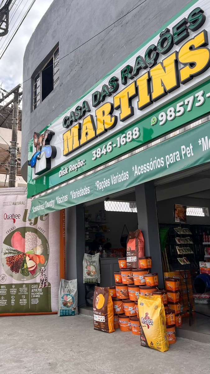 CASA DAS RAÇÕES E CONSULTÓRIO VETERINÁRIO MARTINS - FILIAL 2